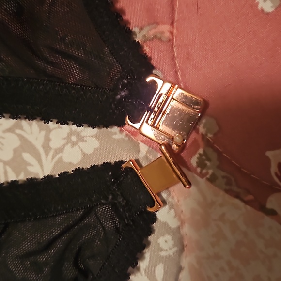Savage X Fenty Black Sheer Logo Front Closure Bralette - Picture 4 of 6